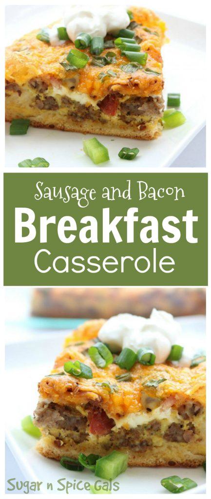 sausage-and-bacon-breakfast-casserole-collage