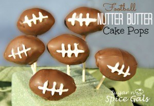 Football Nutter butter cake pops