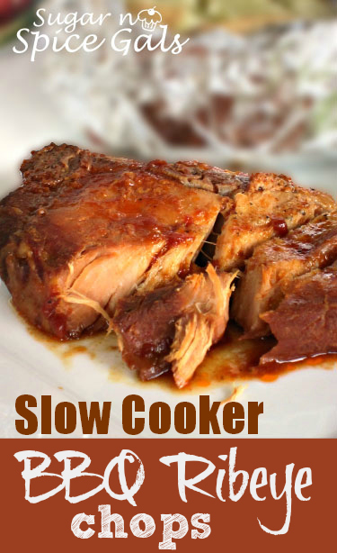 slow cooker bbq ribeye chops