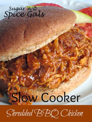 Slow Cooker Shredded BBQ Chicken