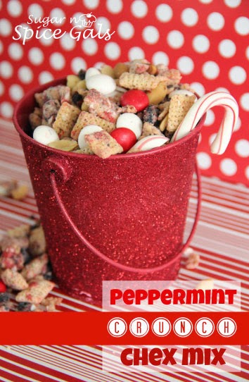 Crunchy Peppermint Chex Mix - Sugar n' Spice Gals