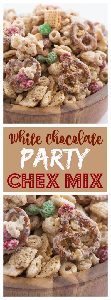 white chocolate party chex mix