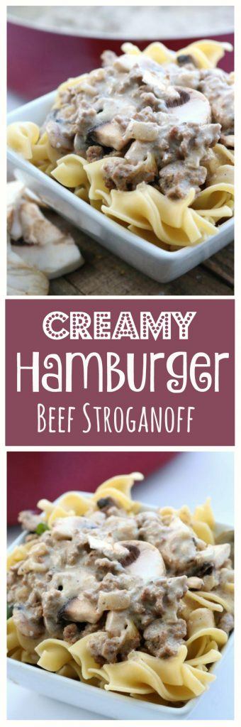 hamburger beef stroganoff pinterest