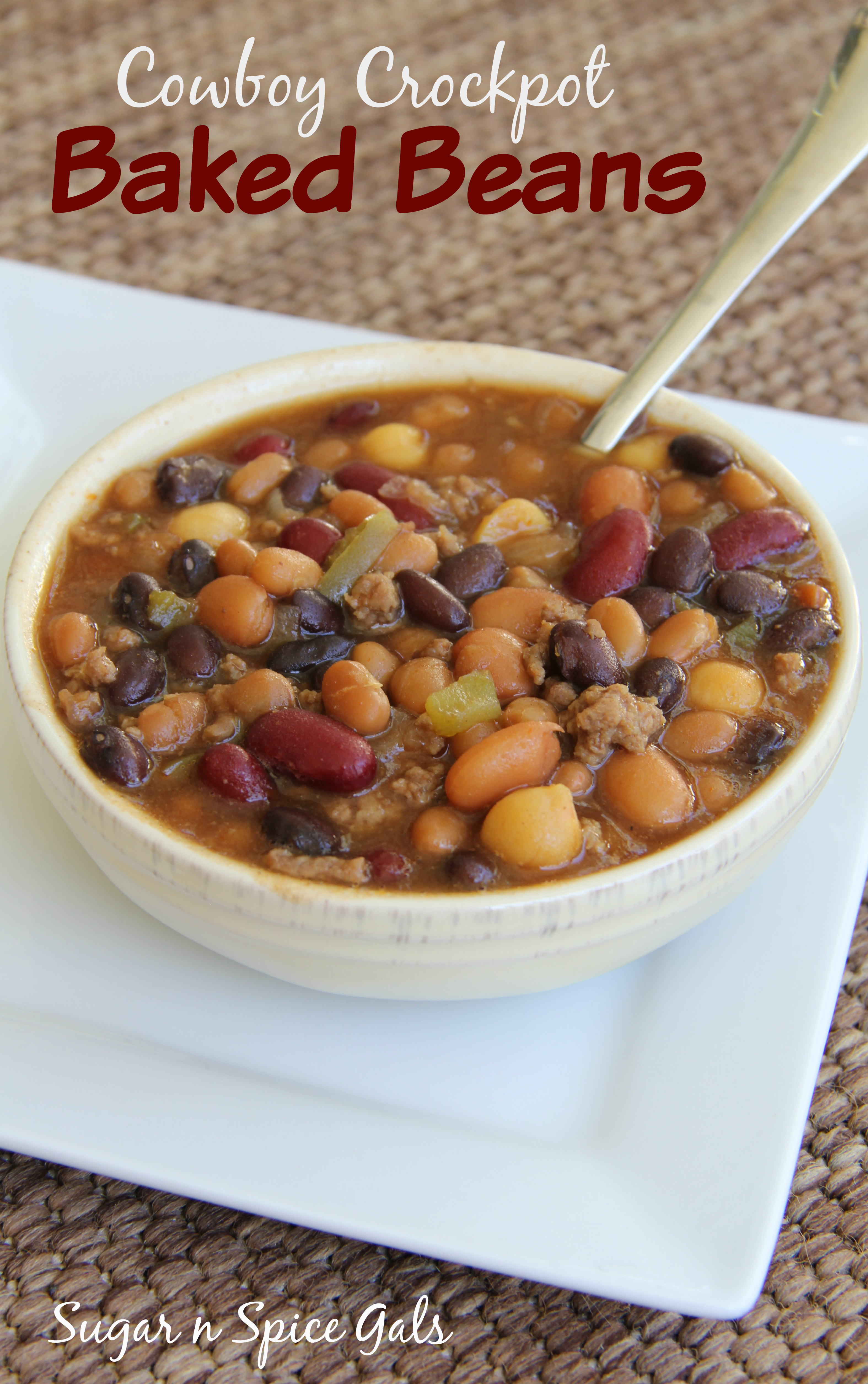 Cowboy crockpot baked beans 2 - Sugar n' Spice Gals