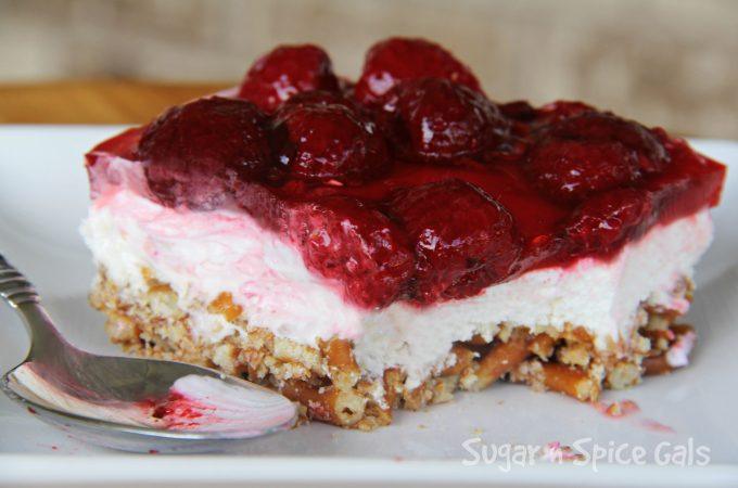 Raspberry Pretzel Jello Salad