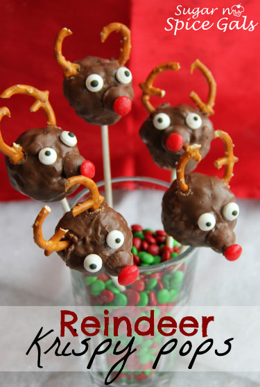 reindeer krispy pops