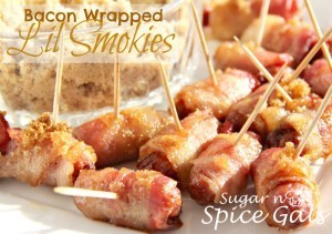 Bacon wrapped lil smokies