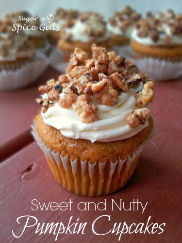 Sweet and Nutty Pumpkin Cupcakes