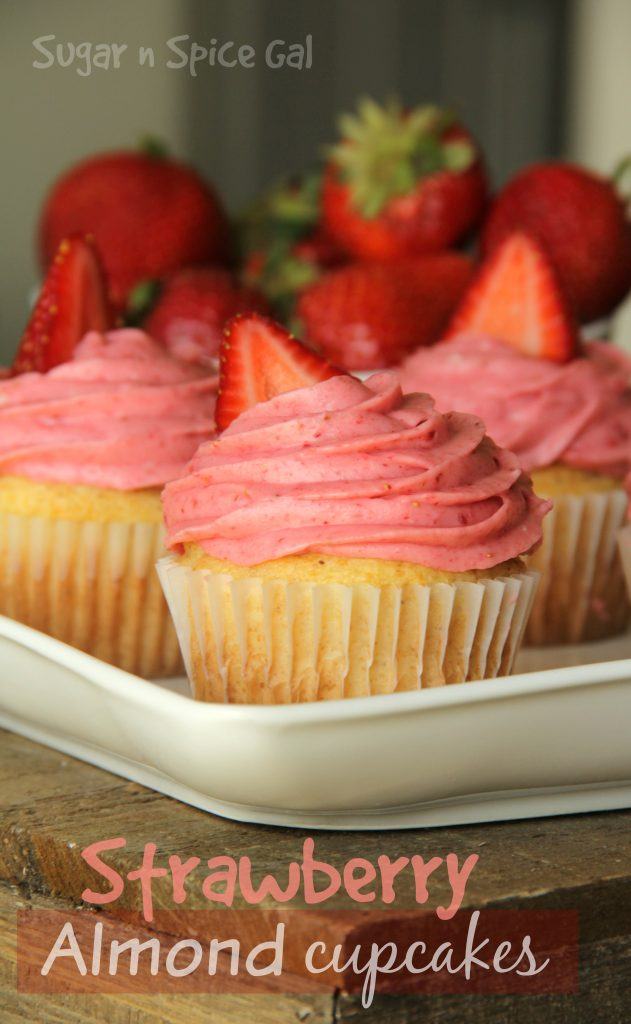 Strawberry Almond Cupcakes edit