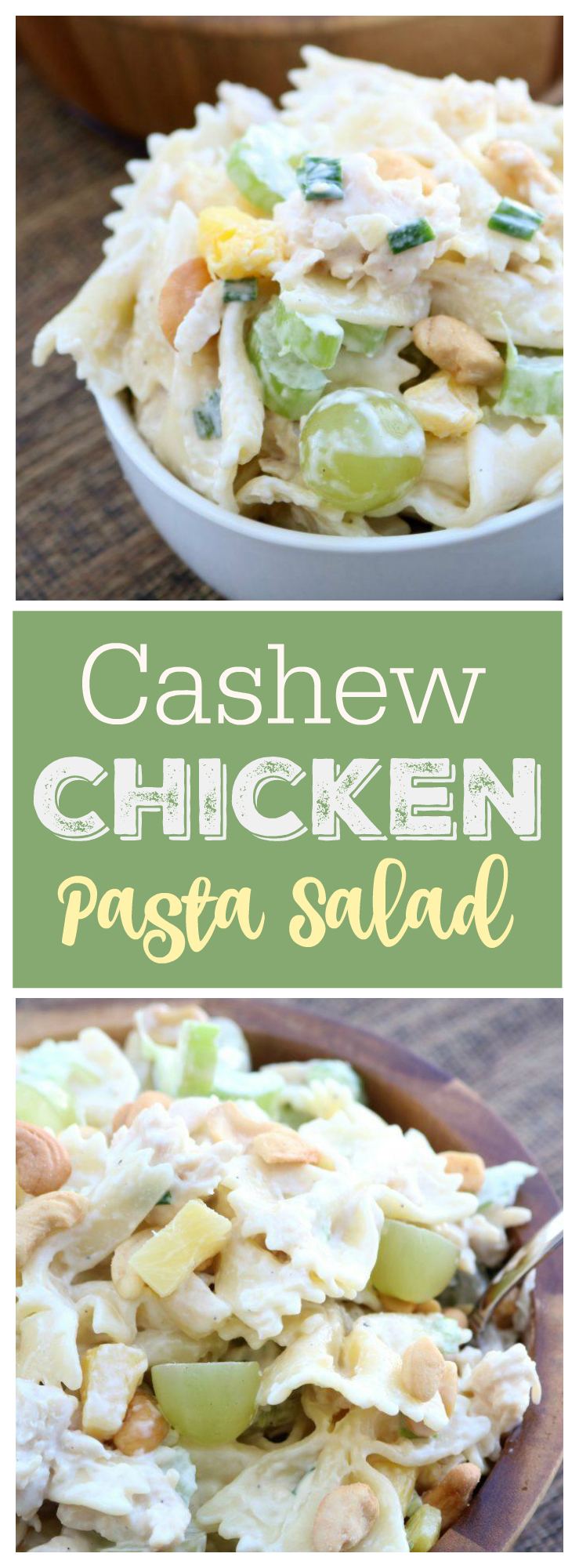 Cashew Chicken Pasta Salad - Sugar n' Spice Gals