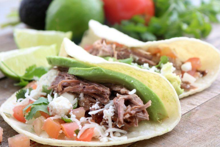 Slow Cooker Shredded Beef Tacos - Sugar n' Spice Gals