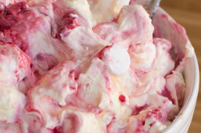 Raspberry Marshmallow Fluff Salad