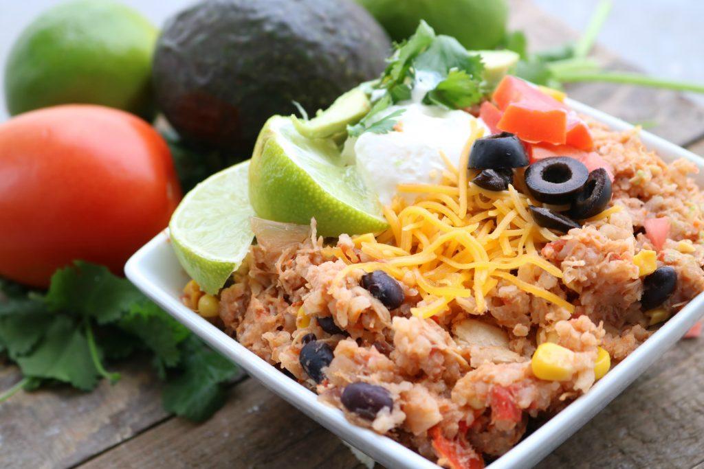 Slow Cooker Ranch Chicken Rice Bowls - WCW Week 49 - Recipes That