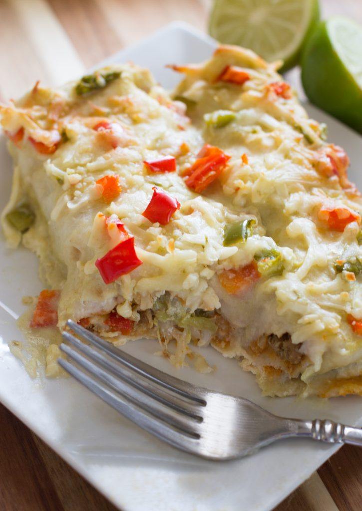 Smothered Green Chile Burritos